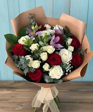 Букет цветов из:  Розы и Альстромерии #REPLACE_PRED# Черняховске