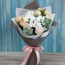 Букет цветов из:  Хризантемы и Розы в Черняховске