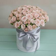 Цветочная композиция из Розы в шляпной коробке #REPLACE_PRED# Черняховске