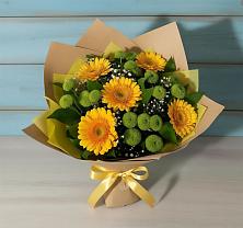 Букет цветов из:  Герберы и Хризантемы в Черняховске