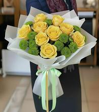 Букет цветов из:  Хризантемы и Розы в Черняховске