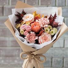 Букет цветов из:  Гвоздики, Хризантемы и Розы #REPLACE_PRED# Черняховске