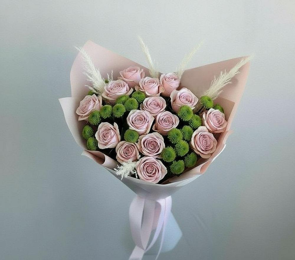 Букет цветов из: Розы и Хризантемы в Черняховске