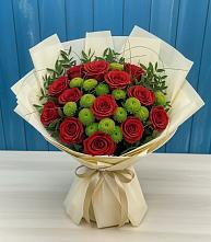 Букет цветов из:  Розы и Хризантемы в Черняховске