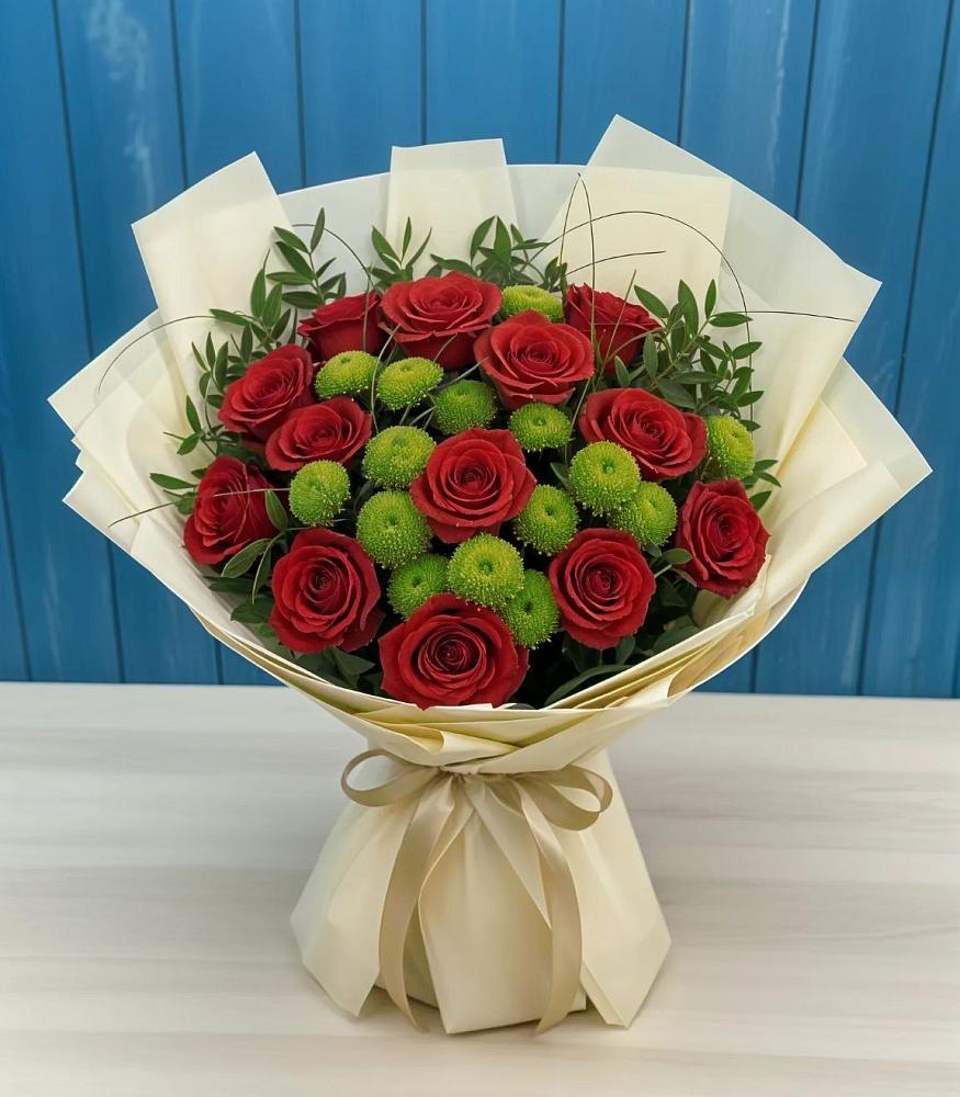 Букет цветов из: Розы и Хризантемы в Черняховске