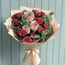 Букет цветов из:  Гвоздики и Розы #REPLACE_PRED# Черняховске